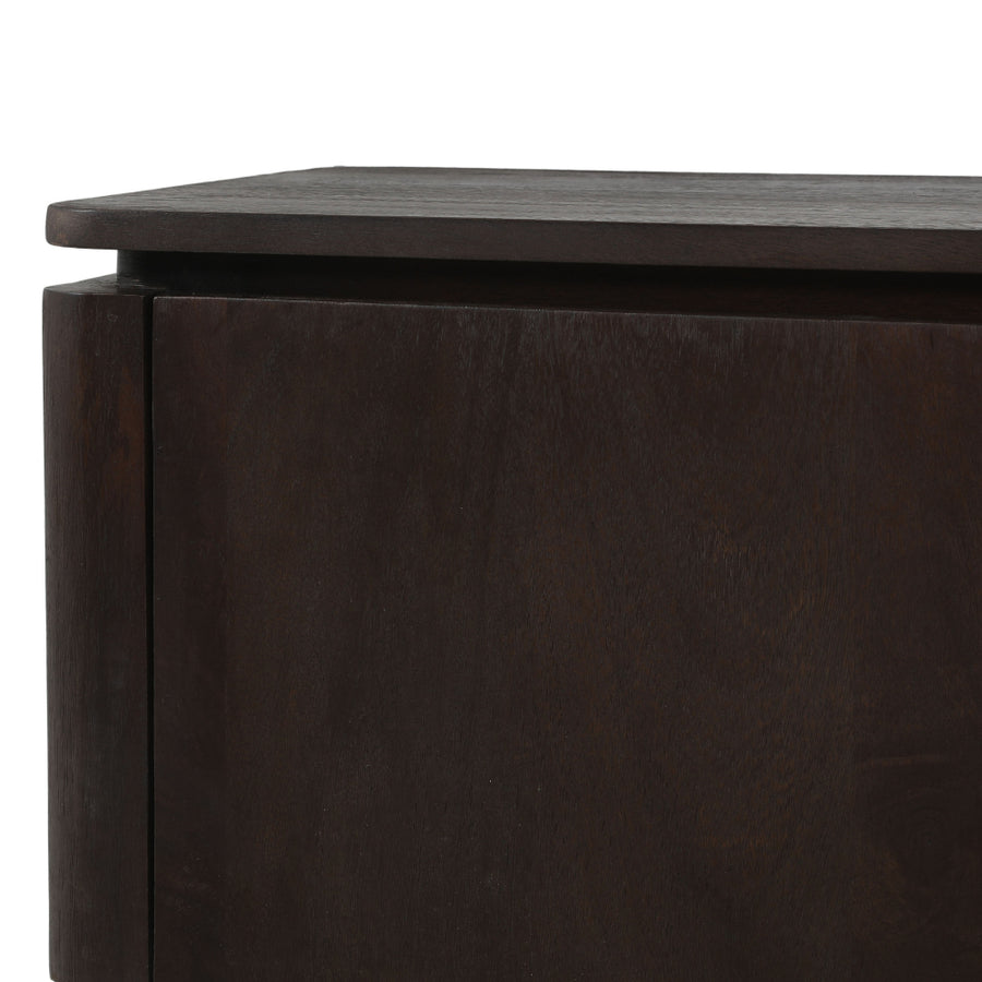 Floating TV cabinet Dallas brown mango wood 210 cm – Greeploze kleppen
