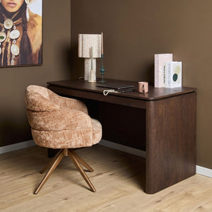 Bureau Dallas bruin mangohout 130 cm