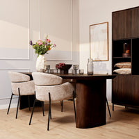 Mangohout eettafel Maré | Bruin | 240 cm - afbeelding 2