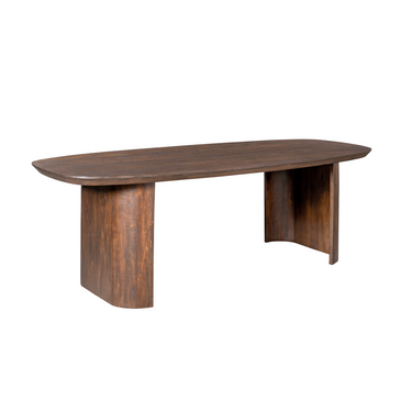 Mangohout eettafel Maré | Bruin | 300 cm