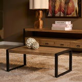 Salontafel Britt - naturel en bruin - Mooier Thuis