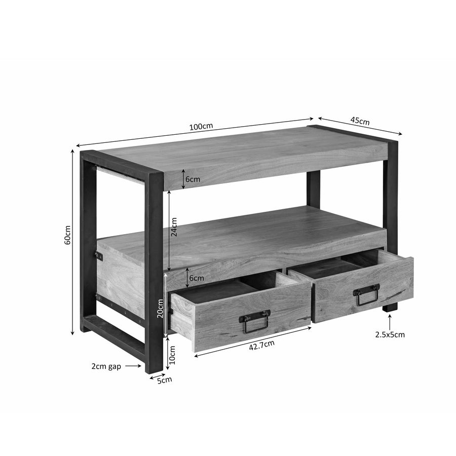 TV unit Britt natural – 100 x 45 x 60 cm