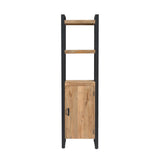 Boekenkast Britt naturel mangohout 55 cm open kast - naturel en bruin - Mooier Thuis