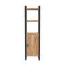 Boekenkast Britt naturel mangohout 55 cm open kast - naturel en bruin - Mooier Thuis