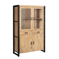 Starfurn Vitrinekast Britt naturel | 115 cm - Mooier Thuis