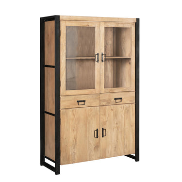 Vitrinekast Britt naturel | 115 cm