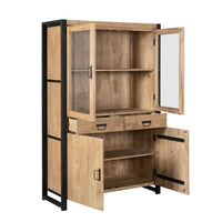 Vitrinekast Britt naturel | 115 cm - afbeelding 2