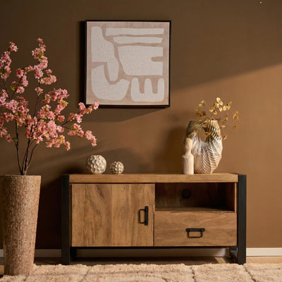 Tv-meubel Britt | 110 cm | met deur en open vak
