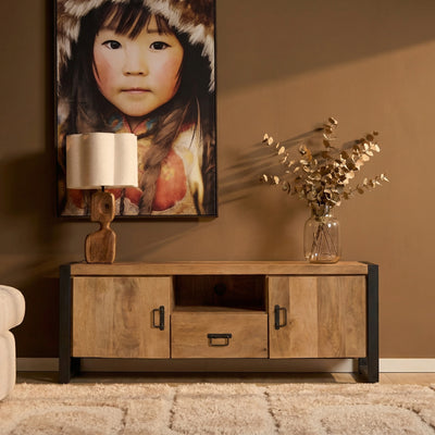 TV-meubel Britt naturel | 150 cm | deuren en lade