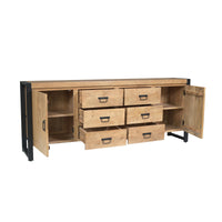 Dressoir Britt naturel | 200 cm - afbeelding 2