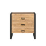 Ladekast Britt naturel 3 lades dressoir - naturel en bruin - Mooier Thuis