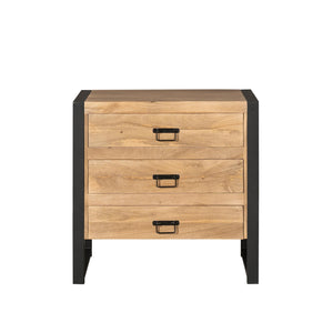Kommode Britt natur 3 Schubladen | 80 cm