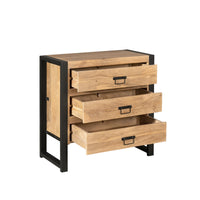 Ladekast Britt naturel 3 lades | 80 cm - afbeelding 2