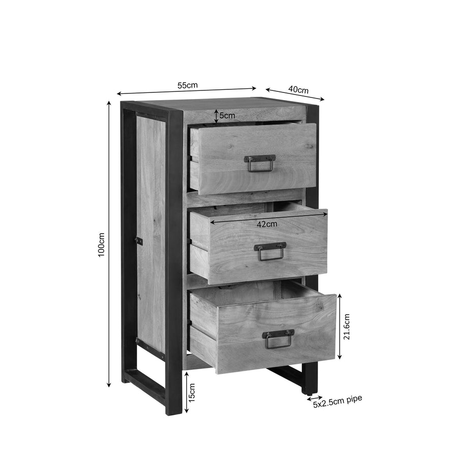 Garderobenschrank Britt – 55 x 40 x 100 cm