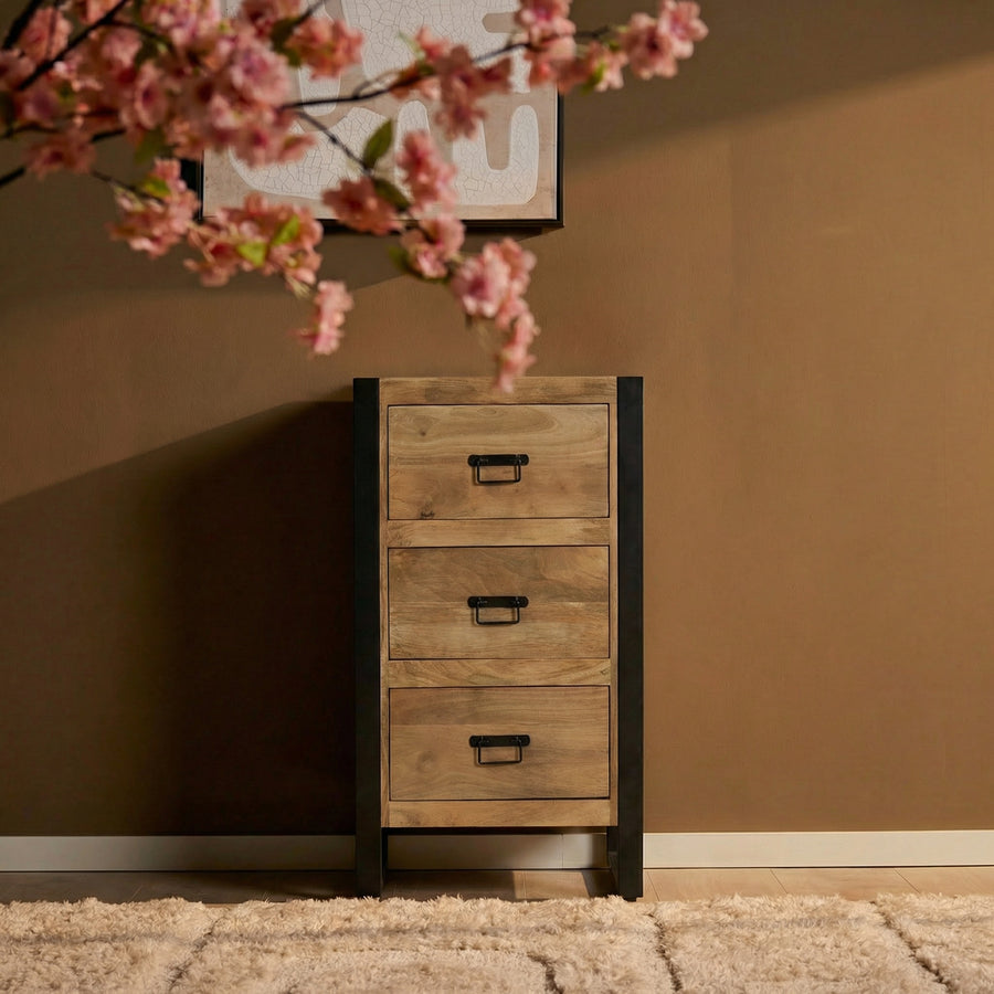 Garderobenschrank Britt – Smalle halkast met lades