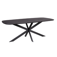 Deens ovale eettafel Elegance | Zwart | 240 cm - Mooier Thuis