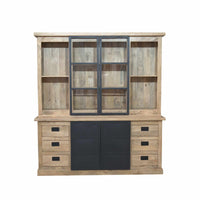 Starfurn Vitrinekast Noa naturel | 200 cm
