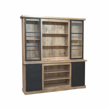 Vitrinekast Noa naturel | 200 cm