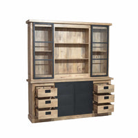 Vitrinekast Noa naturel | 200 cm - afbeelding 2