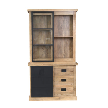 Vitrinekast Noa naturel | 120 cm