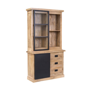 Vitrinekast Noa naturel | 120 cm