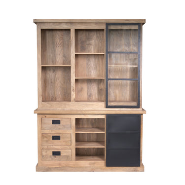 Vitrinekast Noa naturel | 160 cm