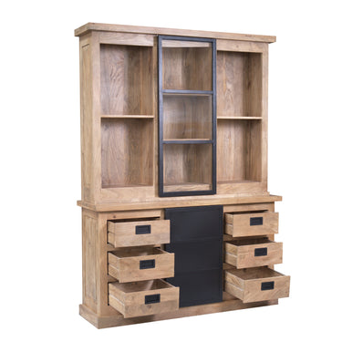 Vitrinekast Noa naturel | 160 cm