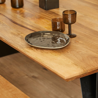 Mangohout eettafel Extense | Naturel | 240 cm