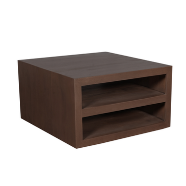 Salontafel Brussel walnoot | 80 x 80 cm