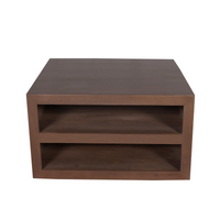 Starfurn Salontafel Brussel walnoot | 80 x 80 cm - Mooier Thuis
