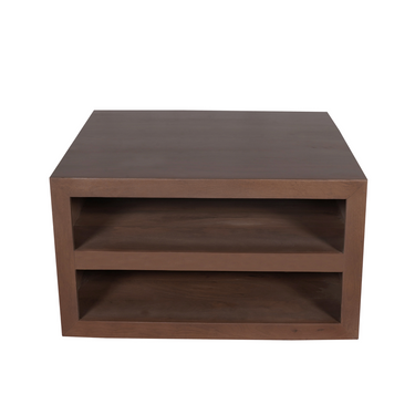 Salontafel Brussel walnoot | 80 x 80 cm