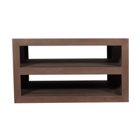 Salontafel Brussel walnoot | 80 x 80 cm - afbeelding 2