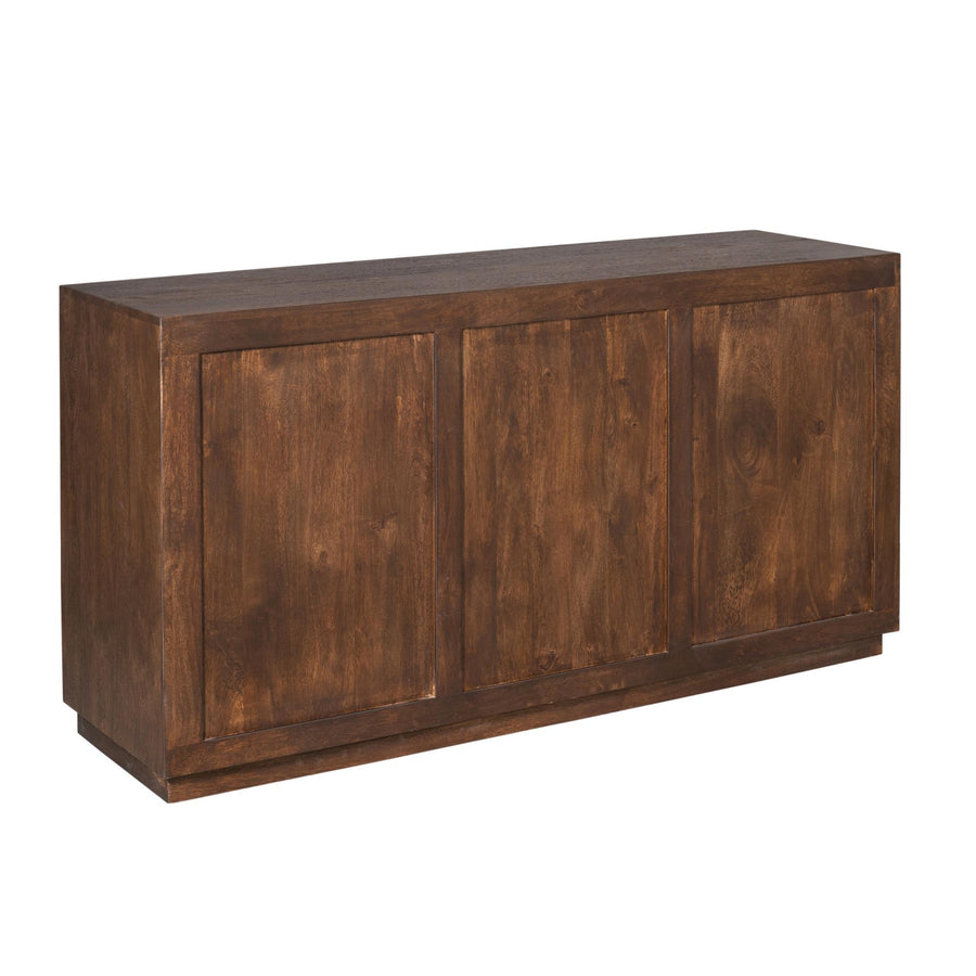 Dressoir Brussel bruin – Bruin mangohout met nerf