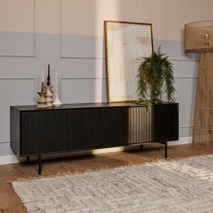 TV-meubel Madison zwart | 165 cm