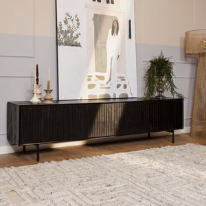 TV-meubel Madison zwart | 210 cm