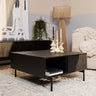 Salontafel Madison Zwart - 80 cm breed - Mooier Thuis