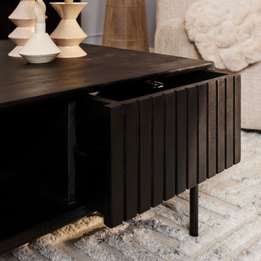Salontafel Madison Zwart | vierkant 80x80 cm