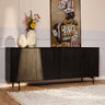 Dressoir Madison zwart - mangohout - Mooier Thuis