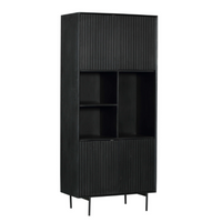 Vakkenkast Madison zwart | 90 cm - afbeelding 2