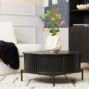 Salontafel Madison zwart | Rond 80 cm