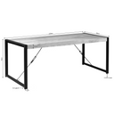 Afmetingen Rechthoekige eettafel Boaz zwart - 220 cm