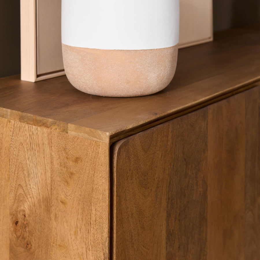 TV unit Tense natural – Greeploos, licht afgeronde hoeken