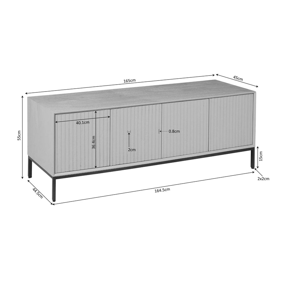 Tv-meubel Madison bruin – 165 x 45 x 55 cm