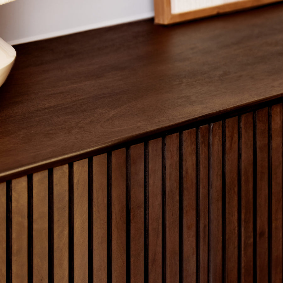 Dressoir Madison bruin – Nerf in donkerbruin
