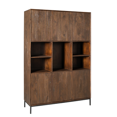 Vakkenkast Madison XL bruin | 135 cm