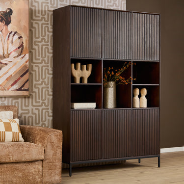 Vakkenkast Madison XL bruin | 135 cm