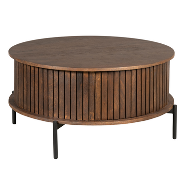 Salontafel Madison bruin | Ø80 cm