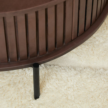 Salontafel Madison bruin | Ø80 cm