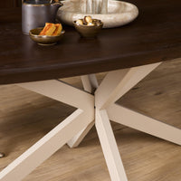 Starfurn Deens ovale eettafel Madison | Bruin/zand | 200 cm - Mooier Thuis