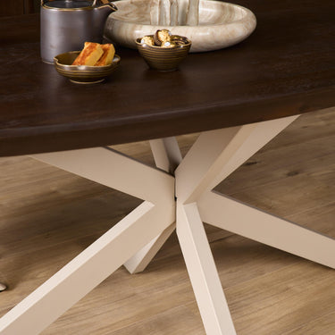 Starfurn Deens ovale eettafel Madison | Bruin/zand | 200 cm - Mooier Thuis